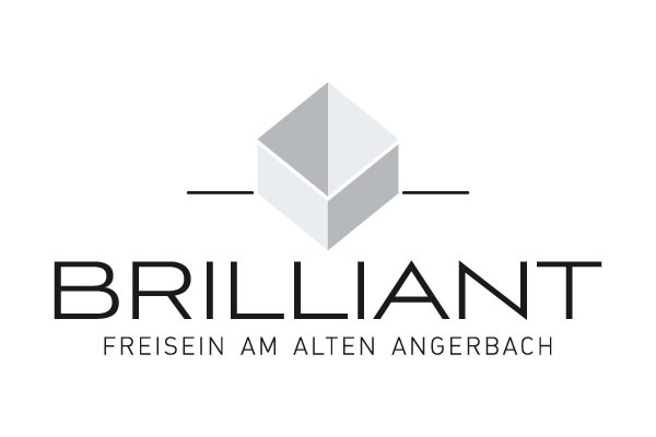 grafikdesign logo brilliant freisein am alten angerbach