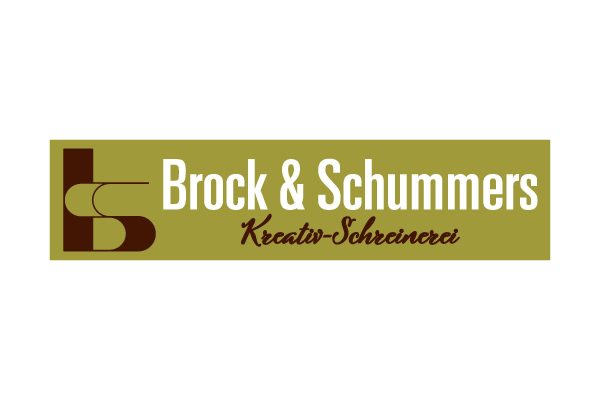 grafikdesign logo brock & schummers kreativ-schreinerei