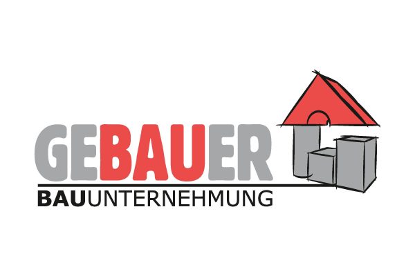 grafikdesign logo gebauer bauunternehmung