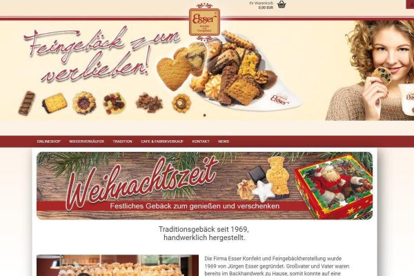 www webdesign website esser confiserie