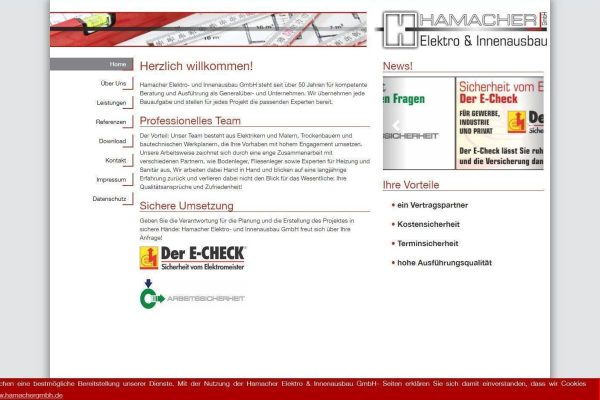 www webdesign website hamacher gmbh