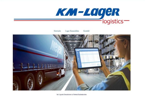www webdesign website km lager logistics