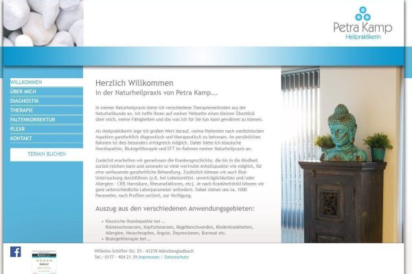 www webdesign website petra kamp heilpraktikerin