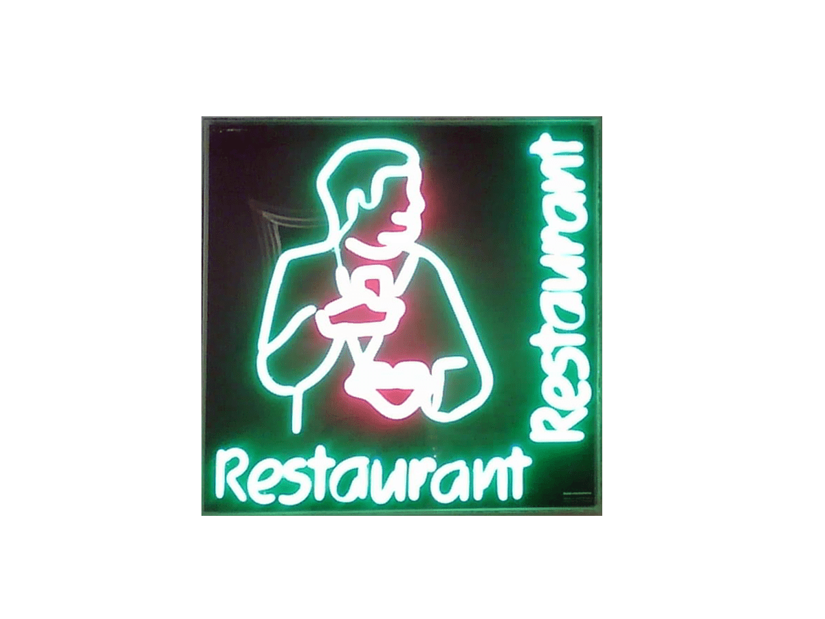 Neonschild Restaurant